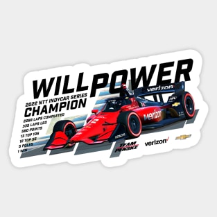 Will Power 2022 Champion Sticker